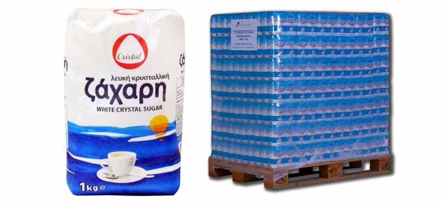 Ζάχαρη Κρυσταλική Λευκή 1 κιλού